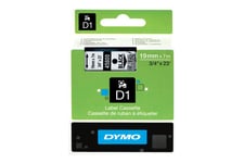 DYMO D1 - mærkattape - 1 kassette(r) - Rulle (1,9 cm x 7 m)