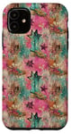 iPhone 11 Vintage Turquoise & Pink Cowboy Boots Rodeo Cowgirl Rustic Case