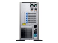 Dell PowerEdge T440 - Serveur - tour - 5U - 2 voies - 1 x Xeon Silver 4214R / 2.4 GHz - RAM 32 Go - SAS - hot-swap 3.5" baie(s) - SSD 480 Go - graveur de DVD - G200eW3 - Gigabit Ethernet - Aucun SE fourni - moniteur : aucun - noir - BTP - avec 3 ans de ba