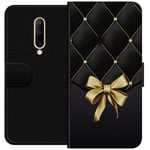 OnePlus 7 Pro Svart Plånboksfodral Elegant Rosett