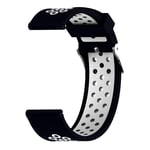Bandes de rechange compatibles avec la montre intelligente Garmin Forerunner 230/235 / 235Lite / 220/620/630/735, bracelet réglable en silicone de remise en forme Sport Smartwatch pour femmes, hommes