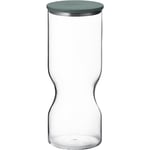 Georg Jensen Alfredo oppbevaringsglass med lokk 1,5 liter, glass/grønn