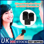 3pcs Silicone Protective Case for RODE Wireless Go II Microphone (Black)