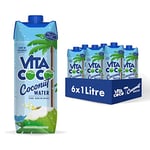 Vita Coco Pure Coconut Water Multipack 1L x 6, Naturally Hydrating, Packed With Electrolytes, Gluten Free, Full Of Vitamin C & Potassium