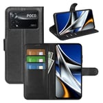 Xiaomi Poco X4 Pro 5G PU Wallet Case Black