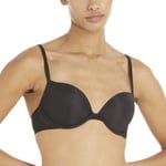 Calvin Klein BH Sheer Marquisette Push Up Bra Svart A 70 Dam