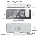 LED Digital Alarm Clock Digital Projector Radio Alarm 2 Level Brightness With