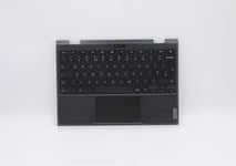 Lenovo Chromebook 300e 2nd AST Keyboard Palmrest Top Cover UK Black 5CB0Z21531