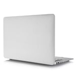Convient pour Apple ordinateur portable housse de protection macbook housse de protection ordinateur 14 pouces étui en cuir PU - motif litchi blanc - creux NewPro13 (1706/1708/1989/2159/2251/2289/233