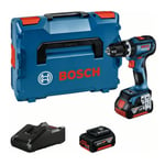 Bosch Perceuse-visseuse à percussion sans fil GSB 18V-90 C Bosch, 2 batteries 4,0Ah en L-BOXX