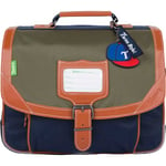 Cartable 32 cm Tann's Les Signatures Axel Kaki/Bleu