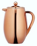 KitchenCraft Le'Xpress 8-Cup Insulated Metal Cafetière, 1 Litre, Copper Finish