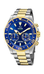 JAGUAR Watch Model J889/1 from The Connected Collection, 45.7 mm Blue case with Two-Tone Steel Strap for Men