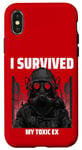 iPhone X/XS I Survived My Toxic Ex - Triumph in Hazmat Style Case