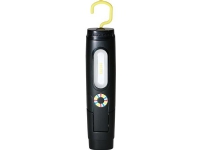 ELWIS ROYAL Uppladdningsbar 2-i-1 LED-ficklampa: handlampa och ficklampa. 3 ljusstyrkor. Hög CRI. Snap-funktion. Krok. Magnet i botten. USB-sladd ingår