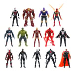 14 Pcs Marvel Avengers Toy PVC 7" Action Figure Model Gift Thanos Iron man Hulk