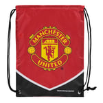 Manchester United FC Official Football School Sports Gym Kit Drawstring Swim Bag