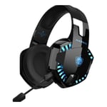 Bluetooth Trådlöst/Trådbundet Headset med Mikrofon 7.1 för Mobiltelefoner, Surfplattor, Bärbara och Stationära Datorer Gaming Headset Blue