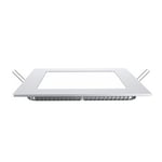 Outlet: V-Tac 15W LED downlight - Hål: 14 x 14 cm, Mål: 16 x 16 cm, utan driver - Dimbar : Inte dimbar, Kulör : Neutral