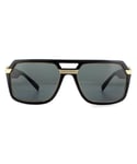 Versace Square Mens Black Dark Grey Sunglasses - One Size