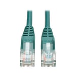 Tripp Lite N001-003-GN Câble Patch moulé sans accroc Catégorie 5e 350 MHz Vert 90 cm