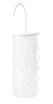 WENKO Flower Saturator, Room Humidifier with Floral Decoration for Radiator, Ceramic, 9 x 19.5 x 4 cm, White