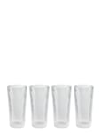 Pilastro Long Drink Glass 0.3 L. 4 Pcs Clear Home Tableware Glass Cocktail Glass Nude Stelton
