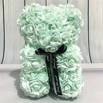 shenlanyu Soft Toy 25cm Valentine's Romantice Artificial Rose Bear Fashion Rose Gift For Wedding Party Creative Diy Valentine Gift Rose Doll