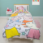 Peppa Pig Kids Bedding Set - Single Multicoloured