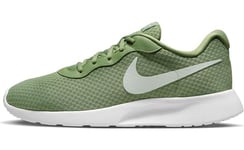 NIKE Men's Tanjun FLYEASE Sneaker, Oil Green/Light Silver-White, 12 UK