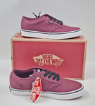 Vans Mn Atwood Canvas Burgundy Mens Low-top Sneakers Multiple Sizes New