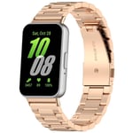 Samsung Galaxy Fit 3 Stilrent länkarmband i metall, Roséguld
