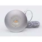 LEDlife Cabi68 köksbelysning - Hål: Ø5,5 cm, Mål: Ø6,8 cm, RA91, borstad stål, 2,5W, 12V DC - Dimbar : Dimbar, Kulör : Varm