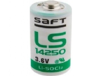 Saft Lithium Battery, LS14250, 3.6V, Saft, SPSAF-14250-STDh