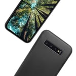 eplanita Eco Samsung Galaxy S10 Mobile Phone Case, Biodegradable and Compostable Plant Fibre and Soft TPU, Drop Protection Cover, Eco Friendly Zero Waste (Samsung S10, Black)