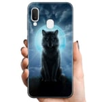Samsung Galaxy A20e TPU Mobilskal Wolf in the Dark