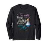 Disney 100 Walt Disney Quote Alice Wonderland Curiosity D100 Long Sleeve T-Shirt