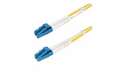 StarTech.com 25m (82ft) LC to LC (UPC) OS2 Single Mode Duplex Fiber Optic Cable, 9/125µm, Laser Optimized, 10G, Bend Insensitive, Low Insertion Loss - LSZH Fiber Patch Cord (SMDOS2LCLC25M) - patch-kabel - 25 m - gul