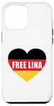 iPhone 14 Pro Max Free Lina Freedom For Lina German Flag Heart Graphic Case
