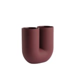 Muuto - Kink vase 26cm deep red - Vaser - Earnest Studio - Röd