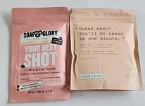 2x Soap and Glory Scrub Coffee Oat Skin Care Vegan Body Best Shot