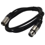6ft XLR to XLR Microphone Cable (3-pin M/F) for Shure PG / SM Series Microphones