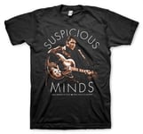 Hybris Elvis Presley - Suspicious Minds T-Shirt (Black,XXL)