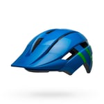 Bell Sidetrack II Youth Helmet 2021 Strike Gloss Blue/Green Unisize 50-57Cm