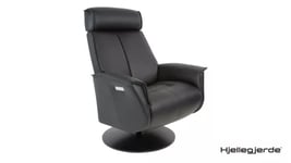 Bo Recliner Svart Helskinn – El