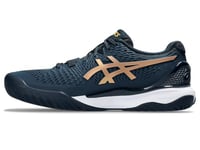 ASICS Homme Gel-Resolution 9 Sneaker, French Blue Pure Gold, 47 EU