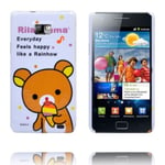 Samsung Cute Cartoon (orange Teddy-björn) Galaxy S2 Skal