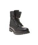 Wrangler Mens Aviator Boots - Black Leather - Size UK 8
