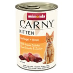 Animonda Carny Kitten 12 x 400 g - Fjerkræ & Okse