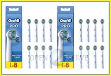 2x Oral-B PRO Precision Clean Toothbrush Heads - NEW X-Shape Bristles - 8 Heads
